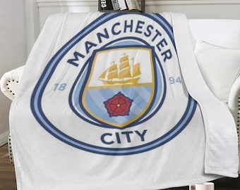 227. Manta con costuras de doble cara de Manchester City Trends
