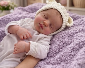 Muñeco Reborn realista de silicona suave para recién nacidos, 50 cm, dormido, hecho a mano, regalo coleccionable