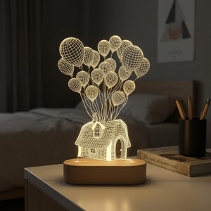 3D Gaming Controller Night Light | Cool LED Bedside Lamp for Kids & Teens | Modern Gamer Bedroom Decor and Unique Lighting Gift
