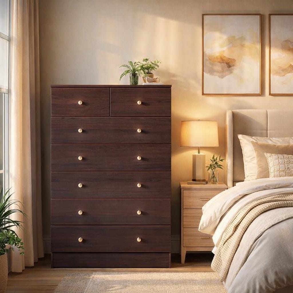 Tall Brown Dresser - Etsy