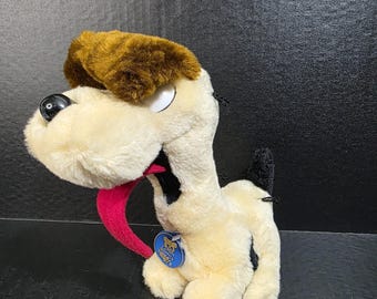 Peluche vintage R. Dakin del 1983, Odie il cane di Garfield, alto 23 cm.