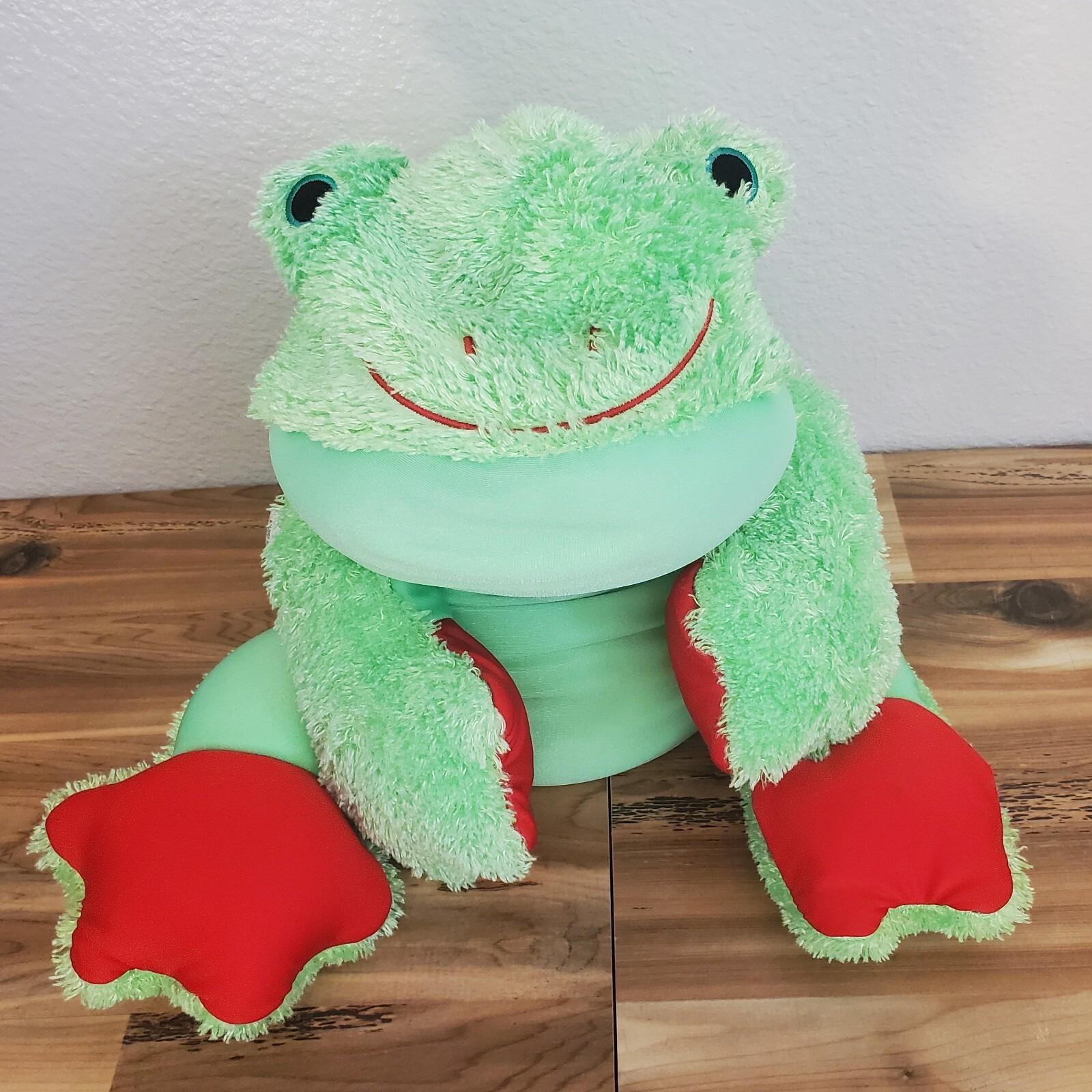 Moshi Green Frog Microbead Stuffed Plush Animal 21