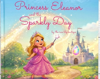 Personalized Princess Childrens Book Hardcover Custom Name Fairy Tale Story Magical Bedtime Story Gift for Girls Princess Gift Book