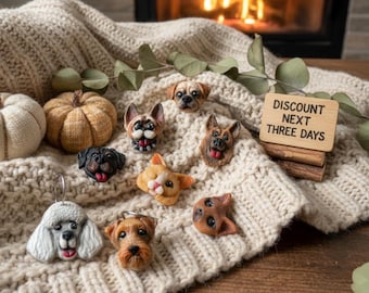 Custom Pet Ornament: Handcrafted Pet portrait