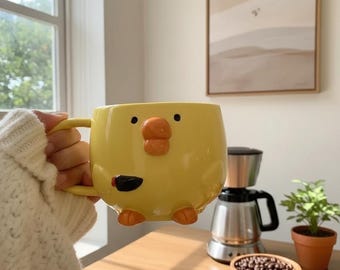 Chicken Ceramic Mug | Dudu Mouth Design, 300ml