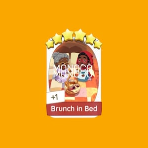 MonopolyGO! 6 Sterne Brunch im Bett Aufkleber - Schneller Versand