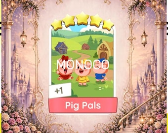 Pig Pals set 24 Monopoly_Go Sticker 5 Star - Ever After Album {fast sent}