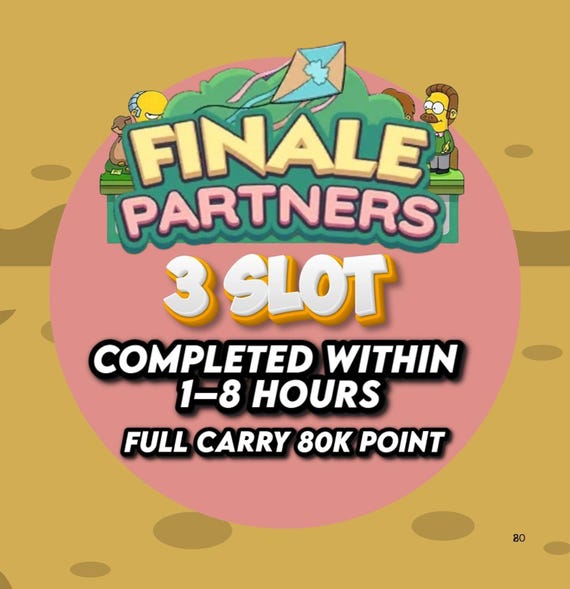 Finale partners monopoly_go Event  3 Slot full carry 80k Point fast handling