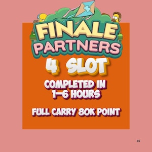 4 Slot Finale partners monopoly_go full carry 80k Point  - Quick response