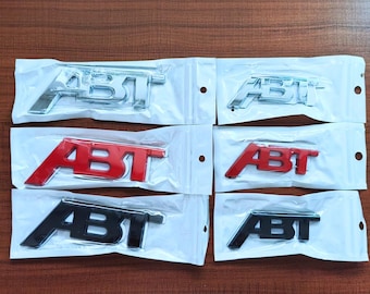 Emblema ABT in metallo 3D per bagagliaio, adesivo con logo sportivo per auto