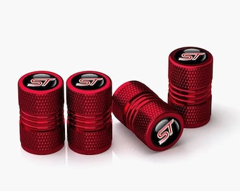Tappi valvola in metallo ST Line – Copristelo per pneumatici Ford, accessori antipolvere per ruote