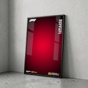 Ferrari F1 Lego Technic display voor wandmontage | Formula 1 muurkunst voor set 42207 | Ferrari SF-24-poster | Pdf met hoge resolutie in twee formaten