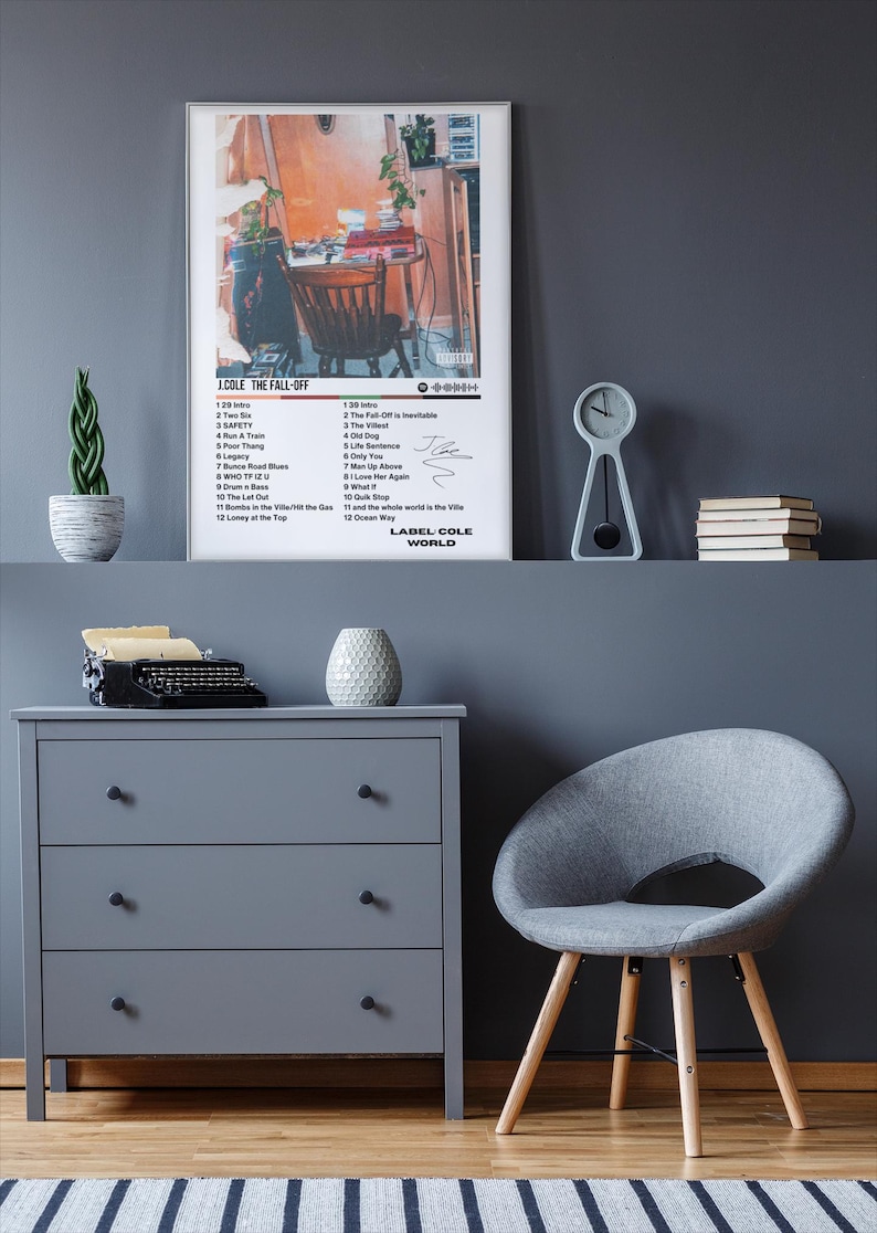 Vintage J. Cole the Fall-off Album Track List Poster | Iconic Hip Hop ...