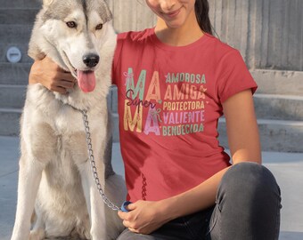 Loving, Friend, Protector, Brave, Blessed Mom T-Shirt