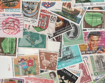 300+ Welt Briefmarken Mix