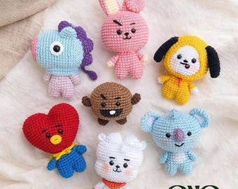 BTS Suga お風呂場タンちゃん　アクキー Ravelry: BTS Suga and Mini Shooky pattern by Susianna Surbakti