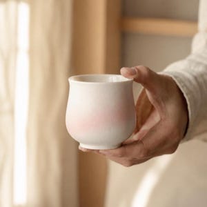 Japanese Style Gradient Coffee Aroma Cup, Matte Glaze Ceramic Latte Cup, Hand Sprayed Ombre Coffee Mug, Minimalist Espresso Cup, 150ml