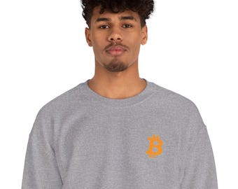 Moletom com o logo do Bitcoin | Moletom com o símbolo da criptomoeda Bitcoin