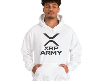 Moletom com capuz XRP Army | Moletom com o logotipo da criptomoeda
