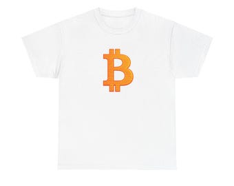 Camiseta com o logotipo do Bloco Gênesis do Bitcoin | Camiseta com logotipo de criptomoedas