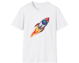 Camiseta Solana "Rocket" | Camiseta Solana Crypto Rocketship