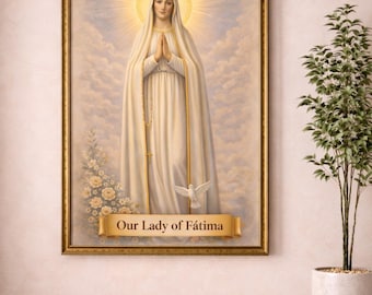 Unsere Liebe Frau von Fatima Wall Art druckbare katholische religiöse digitale Download
