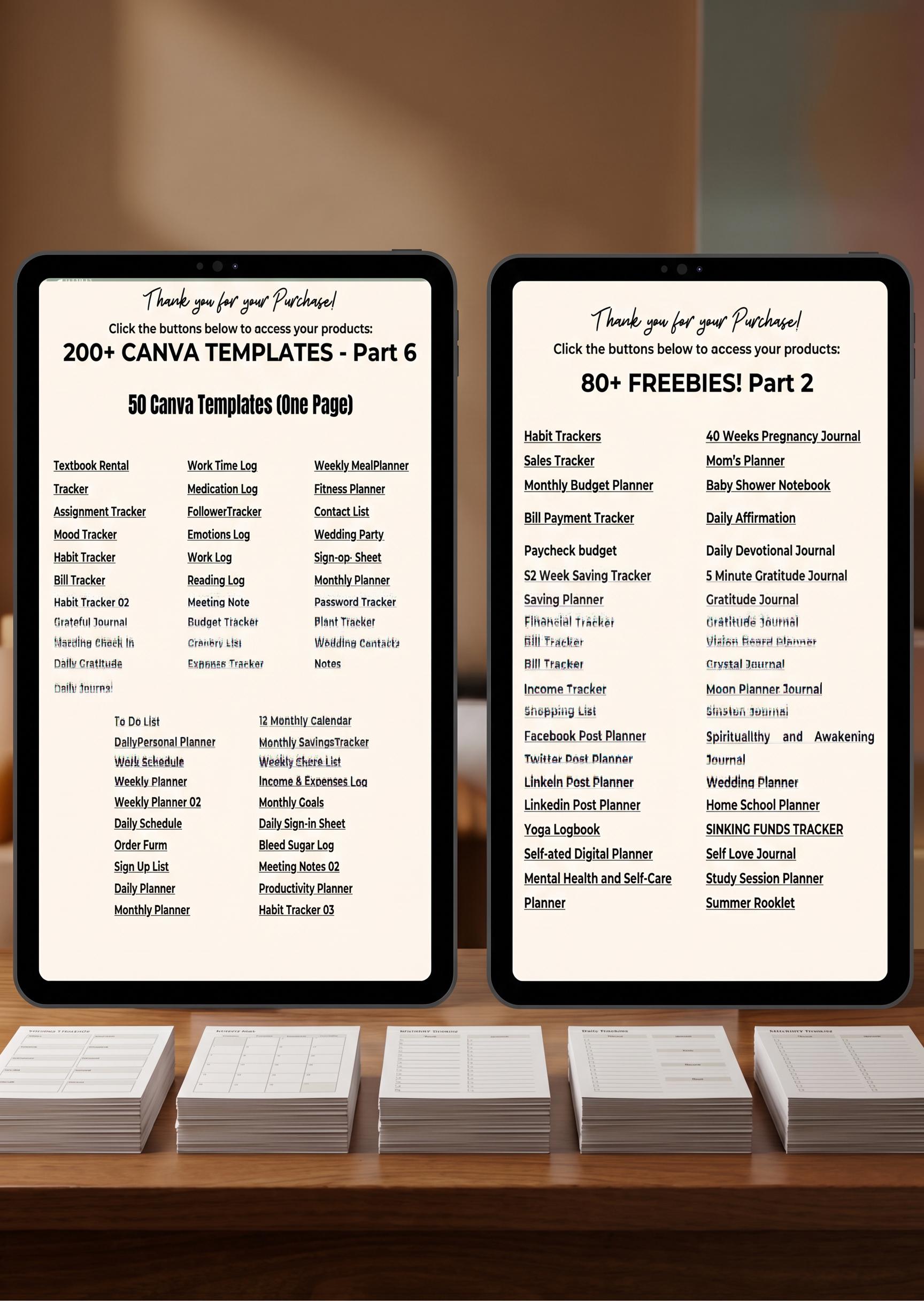 Canva Planner Mega Bundle With PLR MRR Planners Editable Digital ...