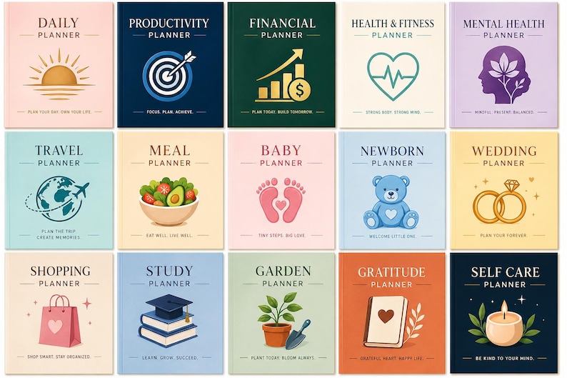 Canva Planner Mega Bundle With PLR MRR Planners Editable Digital ...