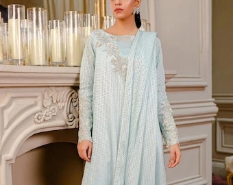 Latest pakisatni indian dress partywear guest outfit