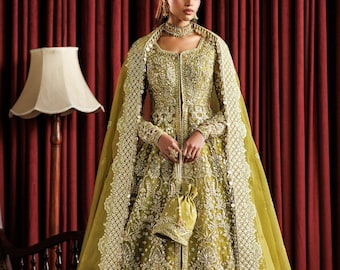 Bridal Mehndi wedding Dress pakistani nikkah barat William guest gown lehenga indian Embroidered suit