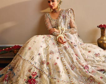 Pakistani bridal dress party wear festive outfit