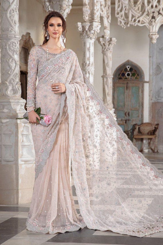 Latest pakistani designer saree indian wedding dress guest outfit