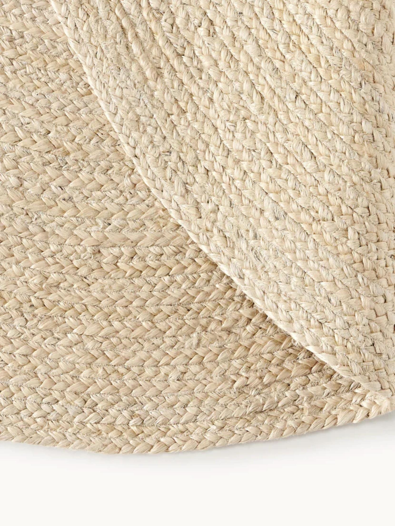 Off White Rug Roumd Handmade off White Jute Round Rug, Minimalist Boho Scandinavian Area ...