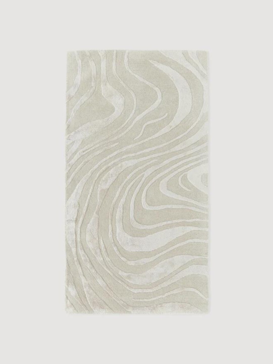 Hand Tufted Abstract Wool Viscose Rug, Sculpted Modern Scandinavian ...