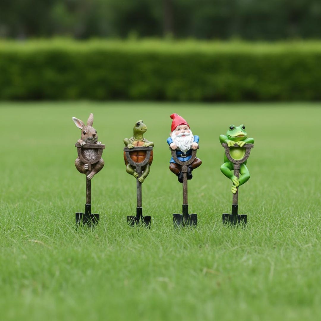 Mini Garden Animal Set – Frog Rabbit Turtle Gnome Decor - Etsy