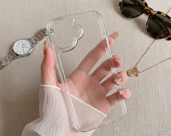 Clear Airbag Bumper iPhone 16 Pro Max Case, Luxury Shockproof Transparent Cover