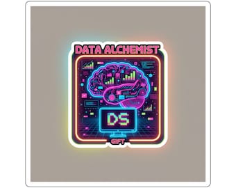 Naklejka dla inżyniera oprogramowania – prezent dla naukowca zajmującego się danymi – prezent dla nowego programisty