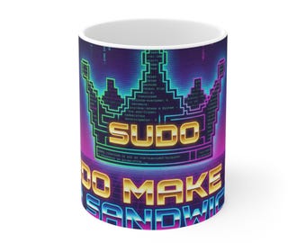Sudo Tasse - Make Me a Sandwich - Programmierer Geschenk