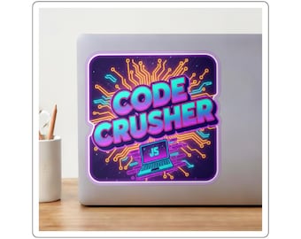 Naklejka JavaScript – prezent dla absolwenta Bootcampu – prezent dla inżyniera oprogramowania na nową pracę