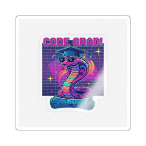 Python Developer Sticker - Graduation Gift - Software Engineer Present image 3