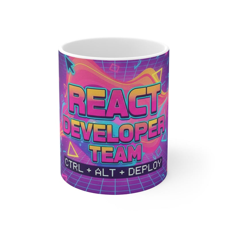 React Developer Mug - Funny Coding Gift - Software Engineer Birthday image 1