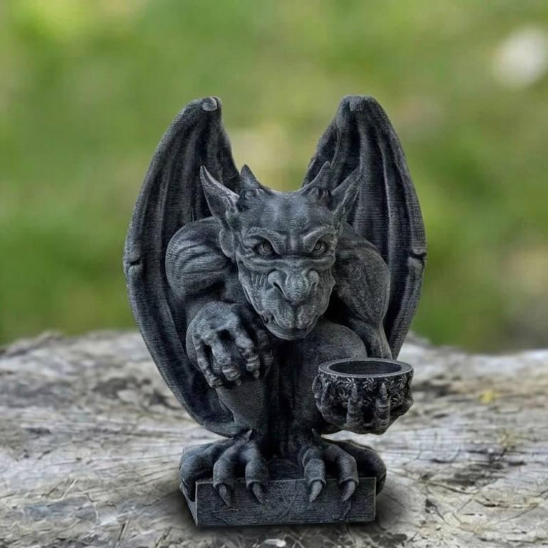 Gothic Gargoyle Statue Vintage Monster Figure Gremlin Shaped Garden ...