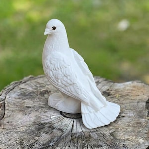 White Pigeon Statue - Etsy