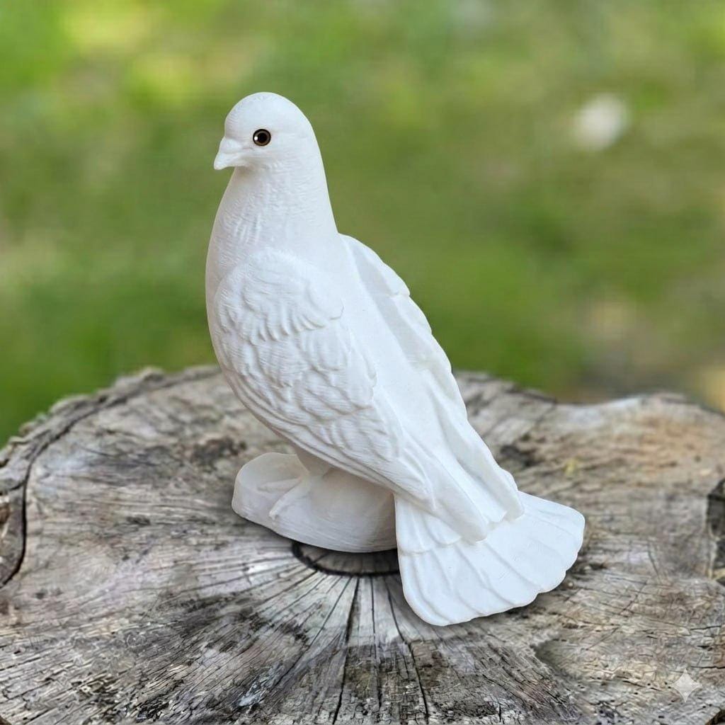  ピジョン 置物 ホワイト White Pigeon Statue - Etsy