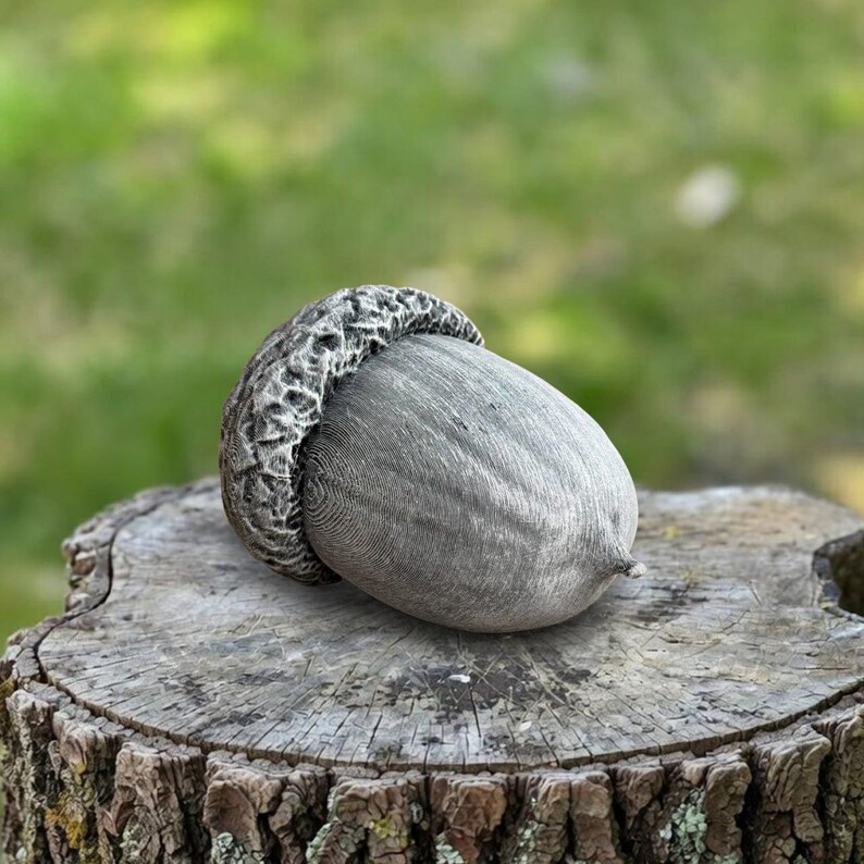 Concrete Acorn Garden Statue Stone Acorn Sculpture Outdoor & Home Decor ...