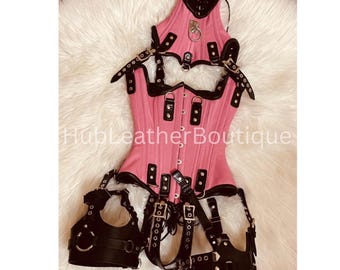 Heavy Duty Padded Bondage Harness for Women – Stylish Leather Straitjacket with Adjustable Straps
