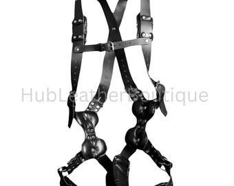 Real Leather Sling Suspension Swing Hanging Restraint Love Aid|Gothic Style Leather Wear