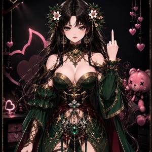 Middle Finger VTuber Toggle, Live2D Vtuber Feature, VTube Studio Toggle image 2