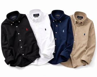 Polo Ralph Lauren Oxford Shirt: Cotton, Regular Fit, Long Sleeve, Embroidered Logo