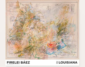 Original Firelei Báez exhibition poster - Re-memory - Official museum print - Large poster